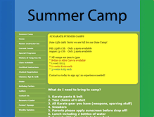 Tablet Screenshot of jckarate.net